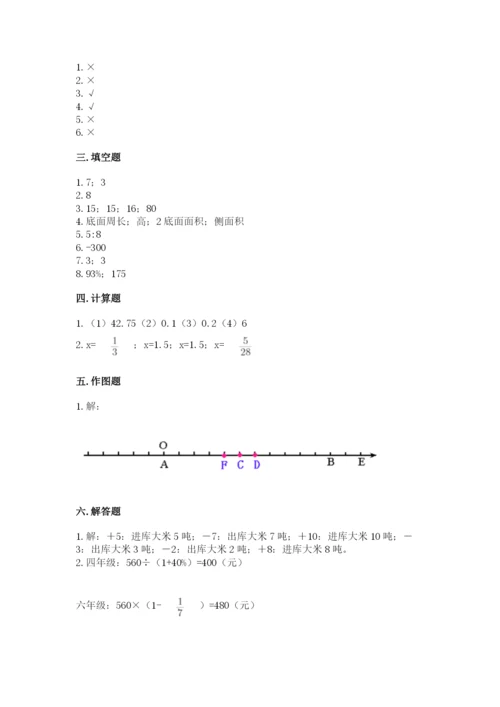 北师大版六年级下册数学期末测试卷（巩固）word版.docx