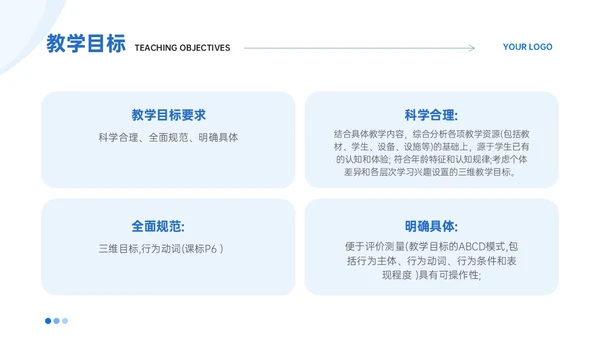 蓝色简约线条教师评课主体模板如何听课评课