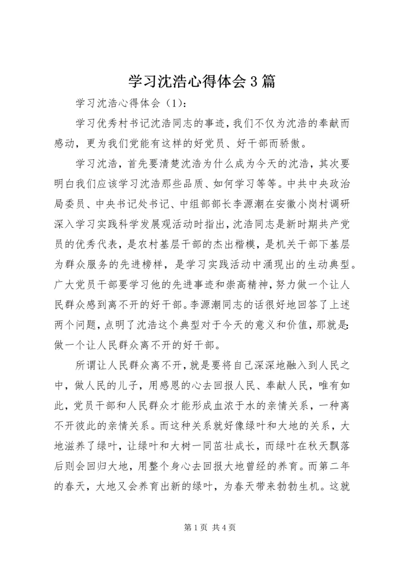 学习沈浩心得体会3篇.docx