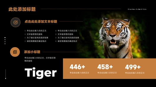 Tiger老虎通用PPT演示模板
