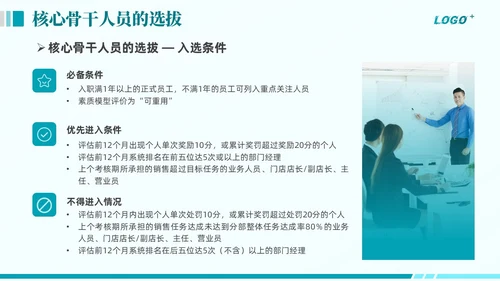绿色商务动态企业全面人才培养计划通用PPT模版