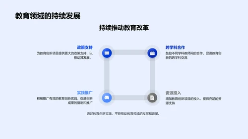 教育创新实验答辩PPT模板