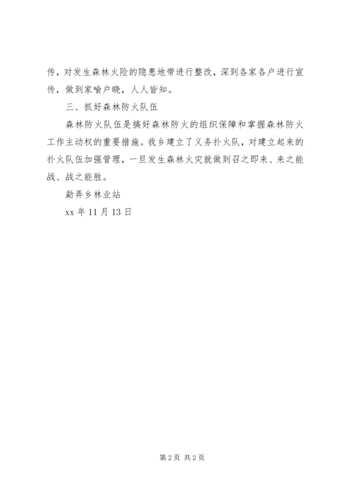 林业站防火宣传计划.docx