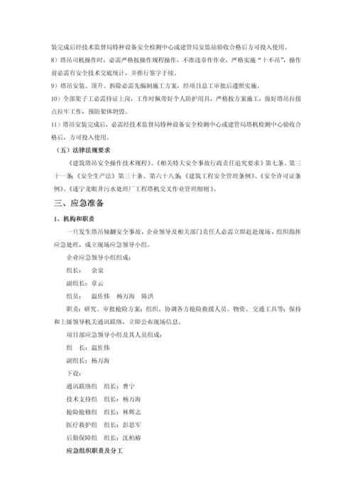 综合标准施工塔吊使用应急专题预案.docx