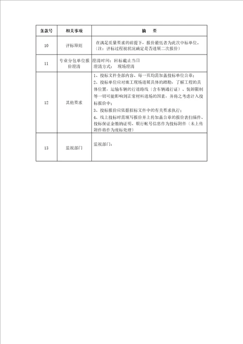 机电安装招标文件范本