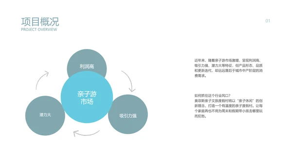 简约商务风商业计划书湖蓝