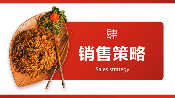 高级红色中式餐饮品牌推广方案PPT模板