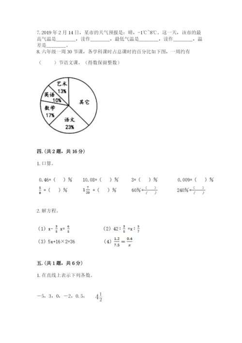 青岛版六年级数学下学期期末测试题附完整答案【名师系列】.docx
