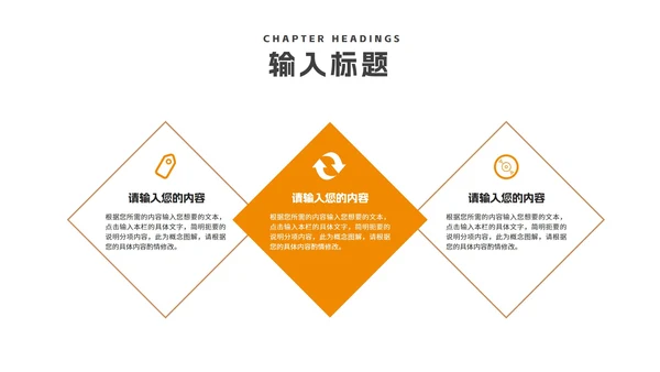 简约风橙色几何毕业论文答辩PPT模板