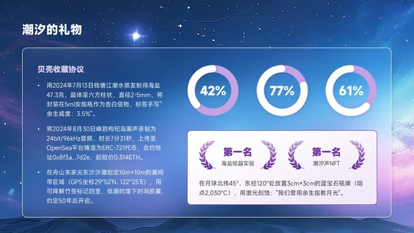 紫色创意风七夕文化月下告白余生多指教PPT模板