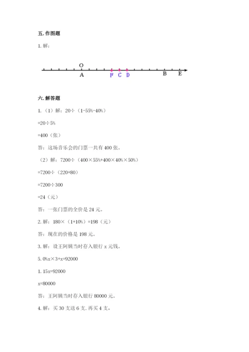 人教版六年级下册数学期末测试卷及答案【网校专用】.docx