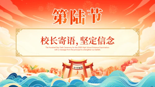 努力学习冲刺百日赢在中考通用PPT模板