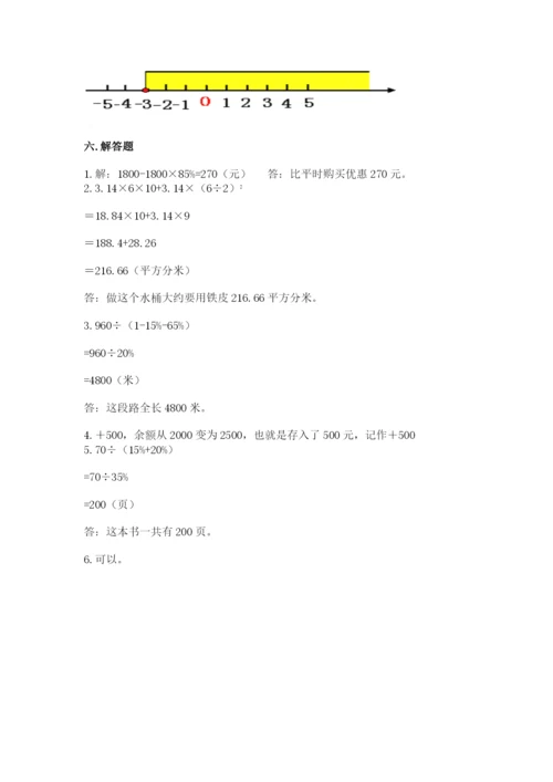 保定市北市区六年级下册数学期末测试卷精品.docx
