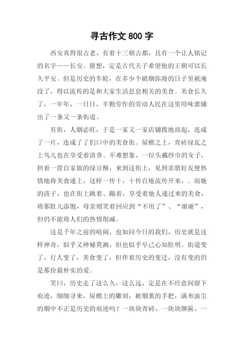 寻古作文800字0.docx