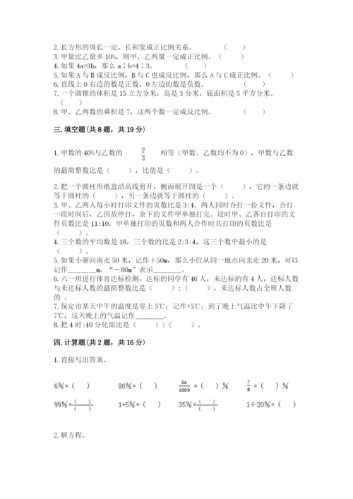 小升初数学期末测试卷（夺冠系列）.docx