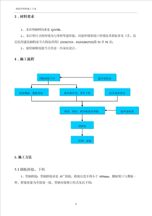 钢旋转楼梯施工方案