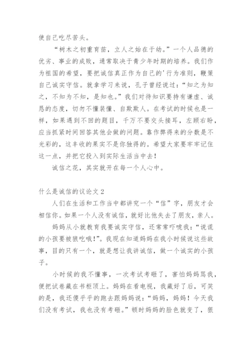什么是诚信的议论文.docx