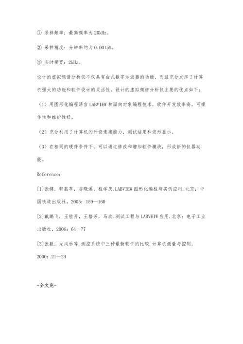 一种基于声卡的虚拟频谱分析仪设计.docx