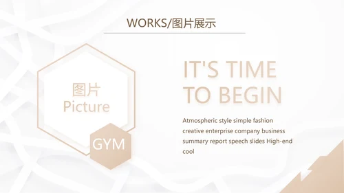 简约室内装饰设计方案工作总结PPT