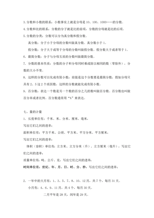 2023年小升初数学复习重点归纳整理.docx