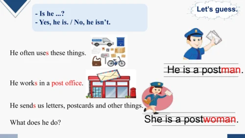 Unit 5 What does he do?  A Let’s learn  课件(共25张PPT