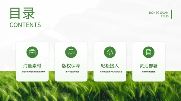 绿色简约风现代农业发展PPT