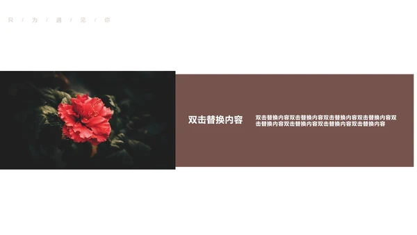 黑色简约风浪漫邂逅情人节PPT模板