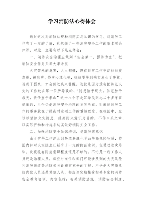 学习消防法心得体会.docx