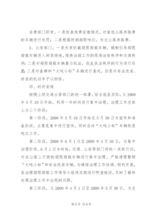 县治理车辆超限超载工作方案.docx