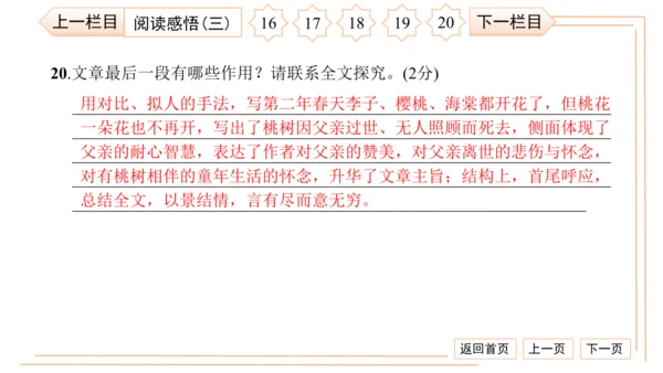 统编版八上语文第二次月考综合检测卷 习题课件（41张PPT）