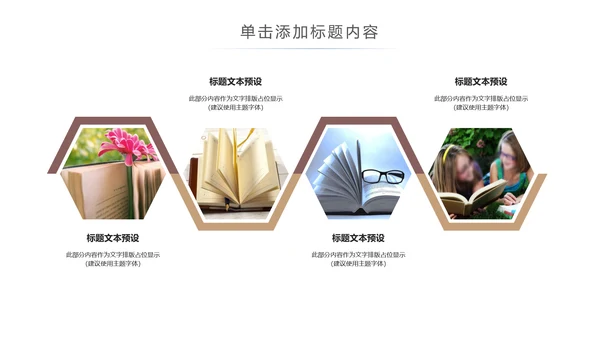 简约读书分享会好书推荐读好书PPT模板