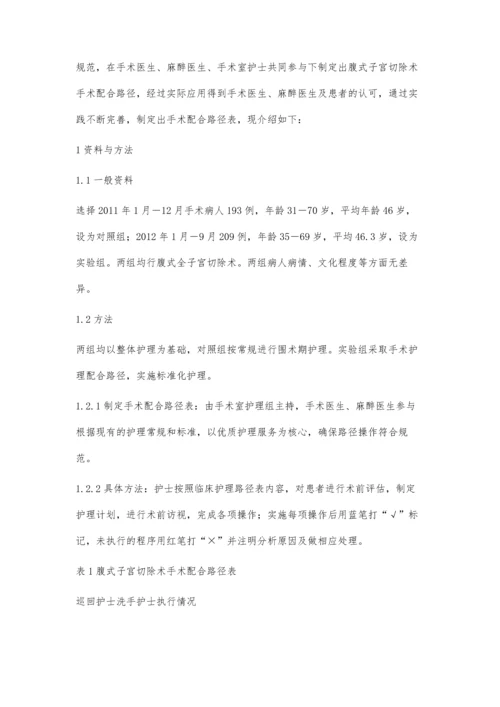 临床路径在子宫切除手术配合中的应用.docx