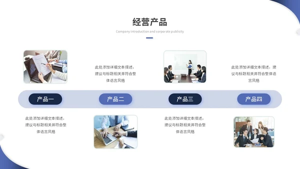蓝色简约商务商业计划书项目招商合作ppt模板