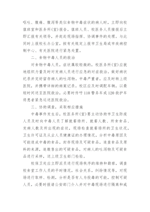 学校食物中毒事故安全应急预案.docx