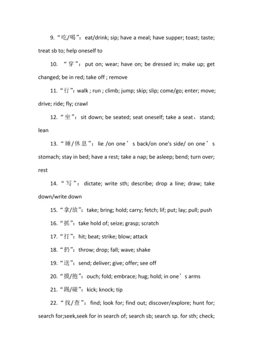 400个高中英语完型填空高频词汇词组.docx