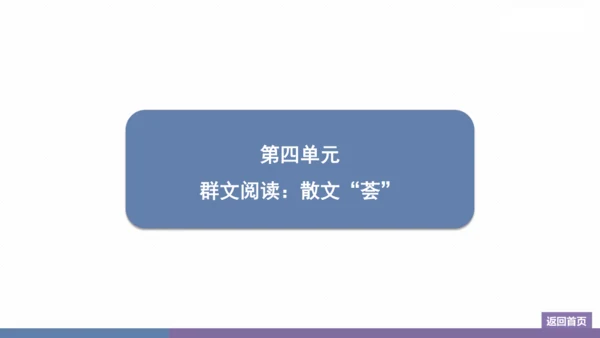 八年级上册 第四单元  群文阅读：散文“荟” 训练提升课件(共26张PPT)