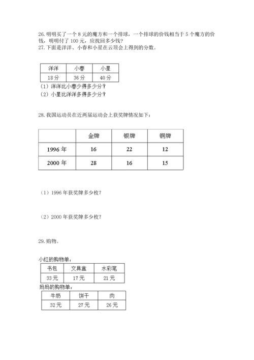二年级上册数学应用题100道含完整答案【全国通用】.docx
