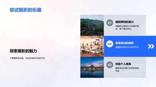 旅行摄影讲座PPT模板