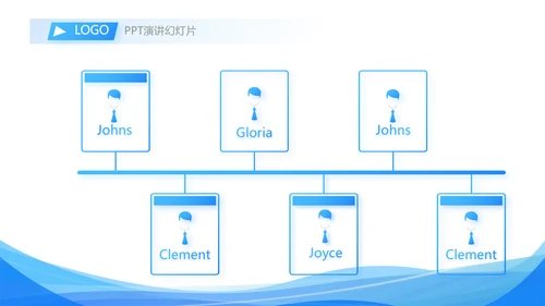 蓝色签约仪式启动大会战略合作策划PPT模板