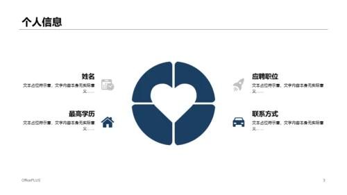 蓝色商务个人简历岗位竞聘述职PPT下载
