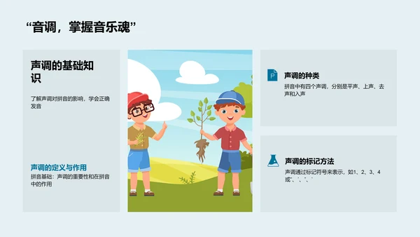 拼音知识游戏讲解PPT模板