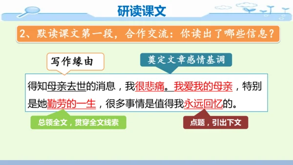 14《回忆我的母亲》-七年级语文上册同步优质课件（统编版）