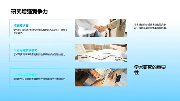 学术成就与求职升学PPT模板