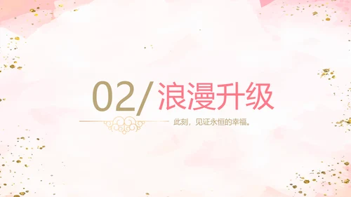 粉色小清新婚礼舞台开场片头相册动态PPT模板