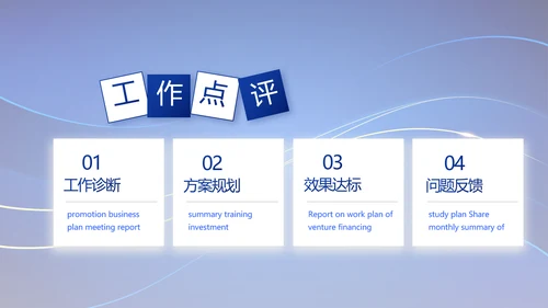 蓝色路演创新商业计划书商务动态PPT