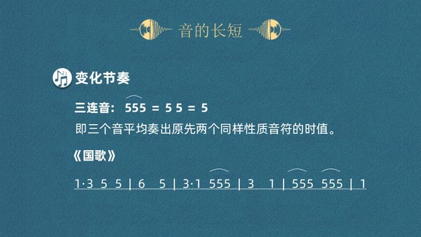 蓝色简约认识简谱说课课件PPT模板