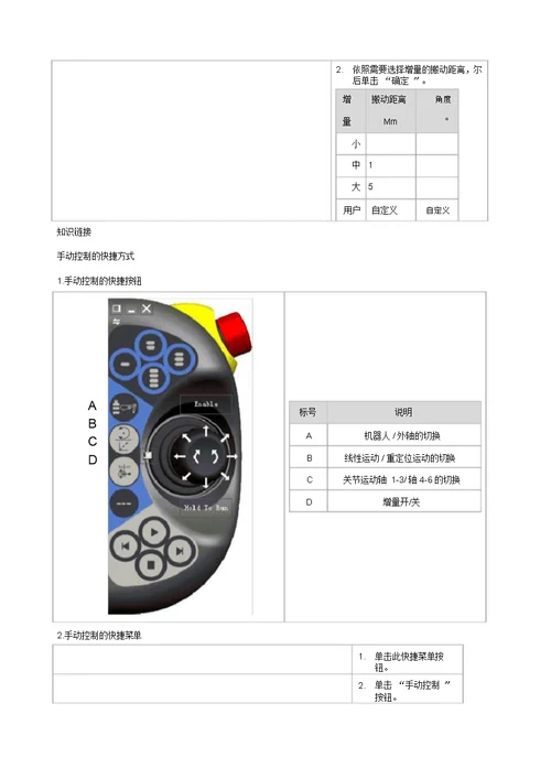 A机器人手动操作