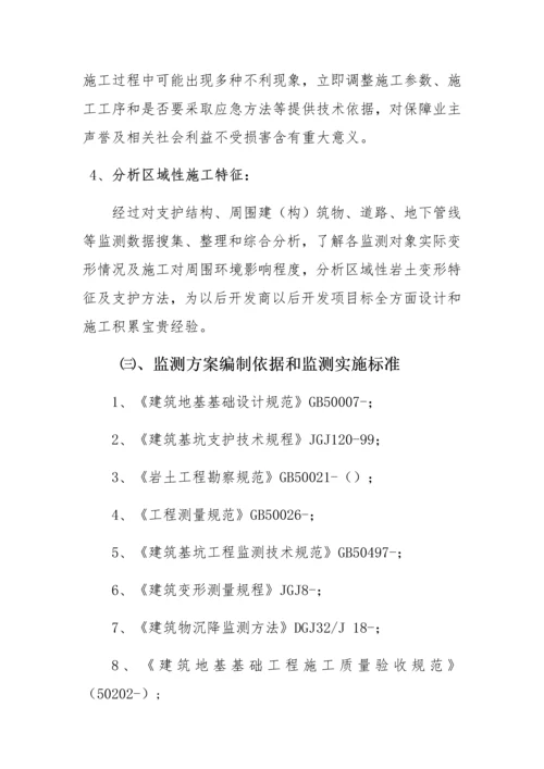 基坑监测核心技术专业方案及专项预算.docx