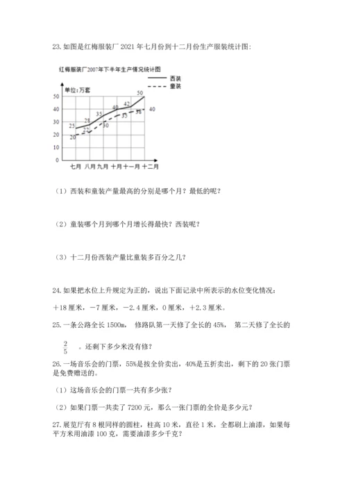 六年级小升初数学应用题50道及答案【必刷】.docx