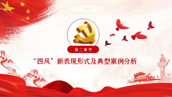 加强党的作风建设纠四风树新风育清风廉政党课PPT